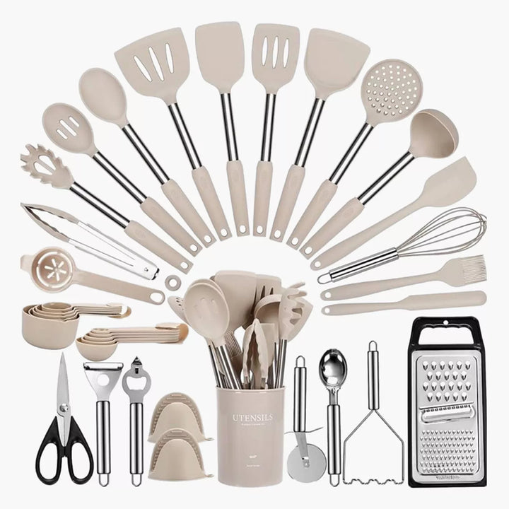 35-Piece Silicone Cooking Utensil Set