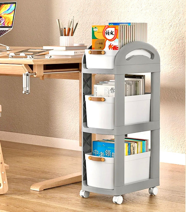 3 LAYER  ROLLING ORGANISER WITH DRAWERS AND WHEELS