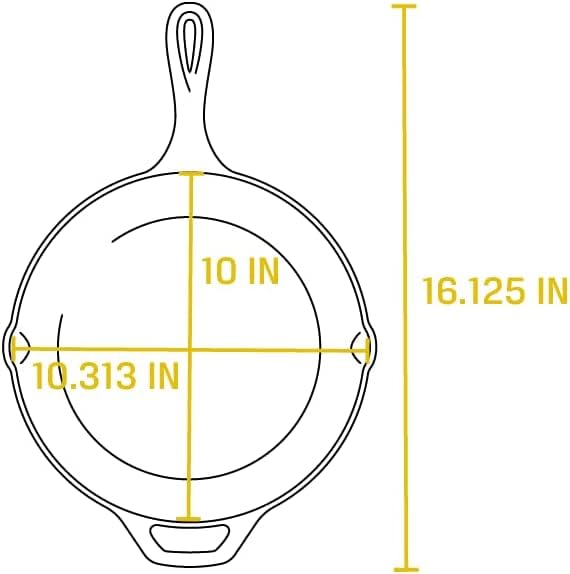 Iron Frying Pan With silicone handler