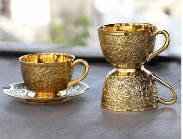 Brass Tea Cup Set