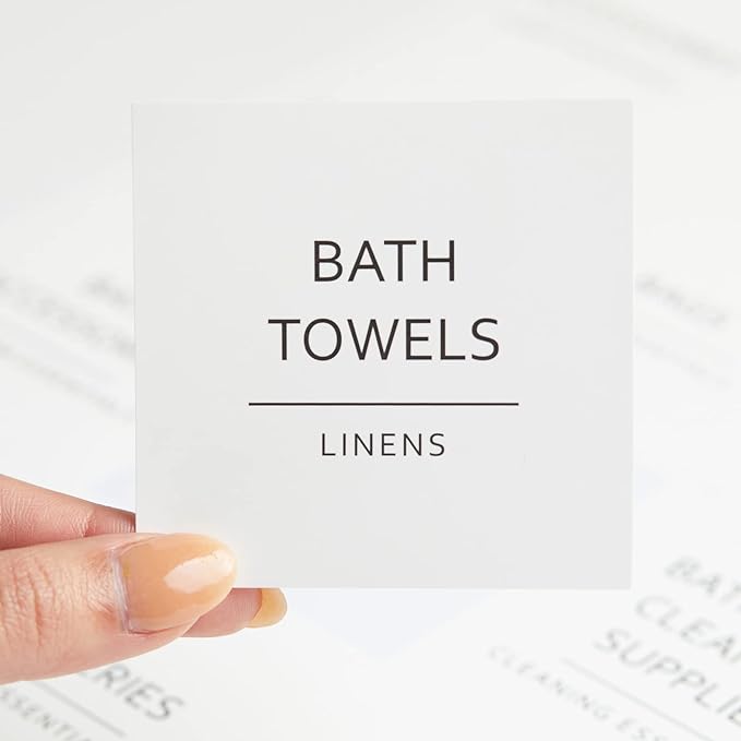 144 Minimalist Laundry Room Labels