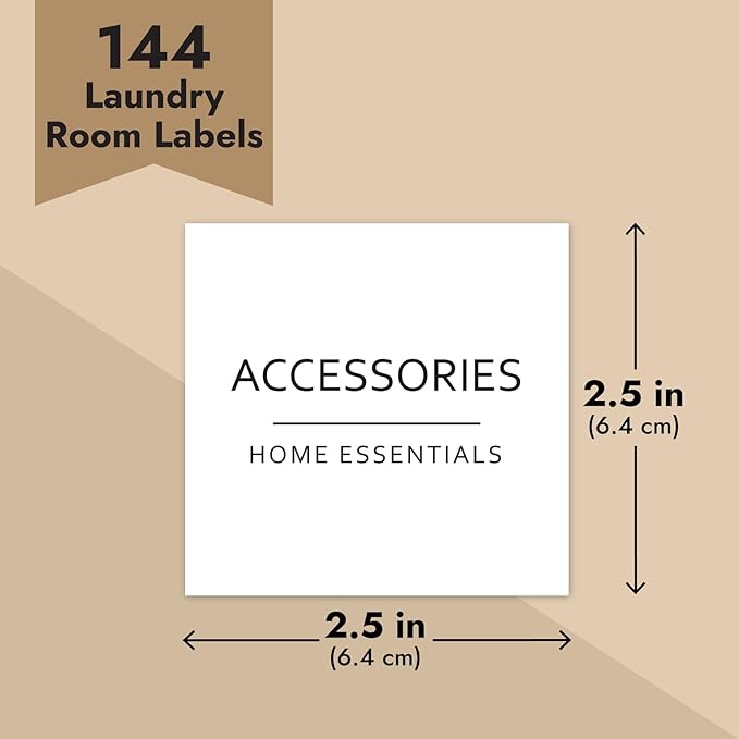 144 Minimalist Laundry Room Labels