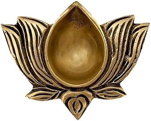 Lotus Shaped Brass Diya