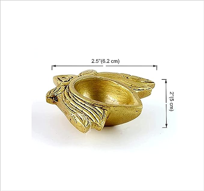 Lotus Shaped Brass Diya