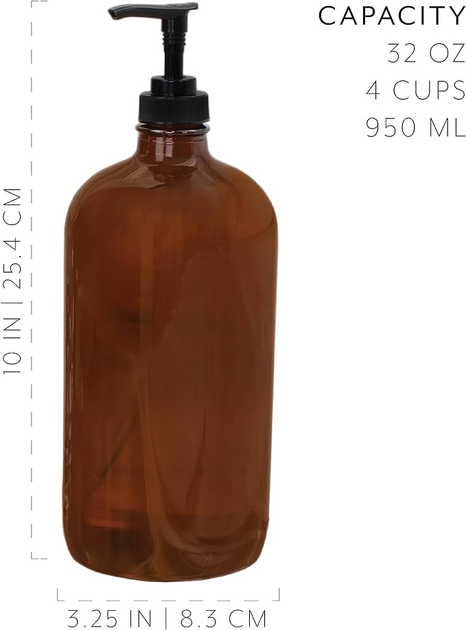 Glass Lotion Pump Bottles