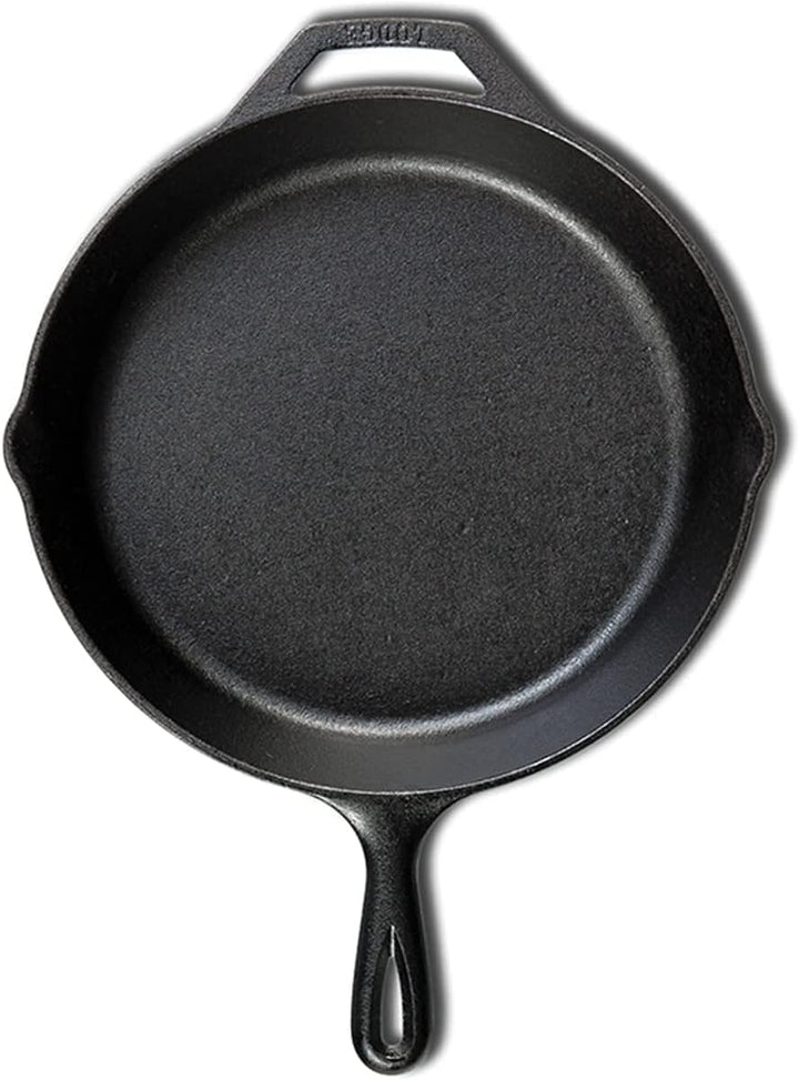 Iron Frying Pan With silicone handler