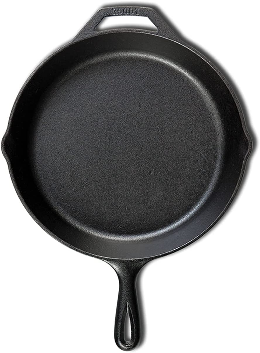 Iron Frying Pan With silicone handler