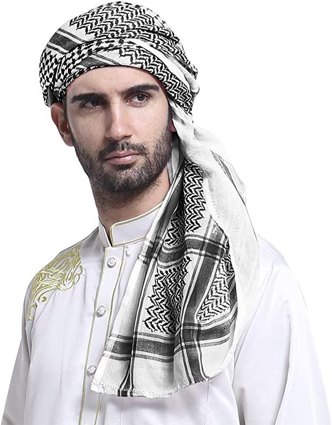 Men's Large Arab Shemagh Headscarf