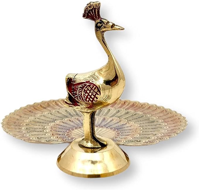 Brass Peacock Statue