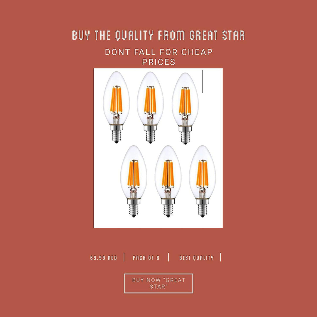 Dimmable LED Filament Light Bulb