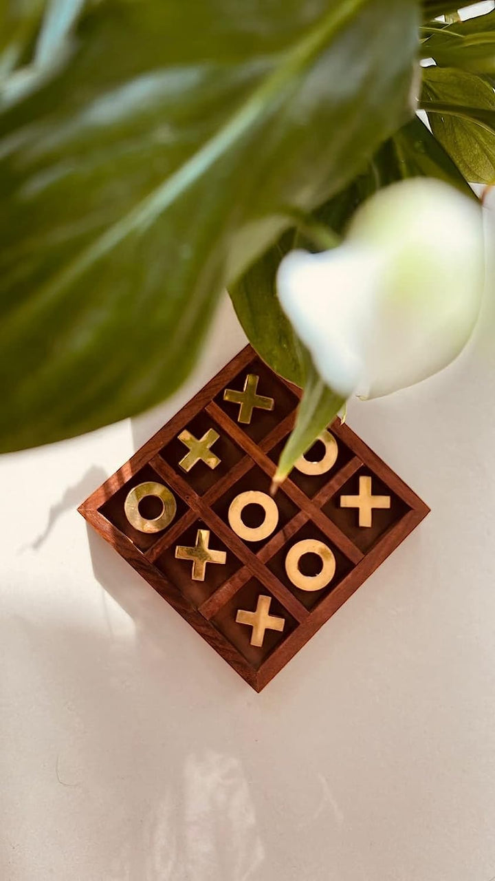 Wooden Tic Tac Toe Game