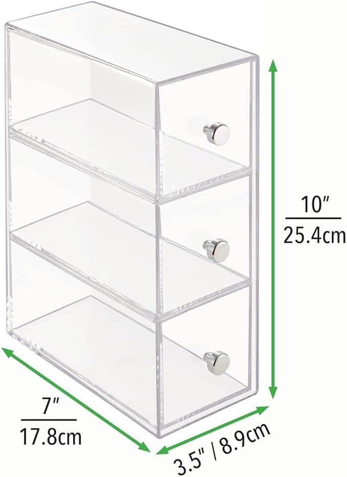 Storage Organizer Container Station With 3 Drawers