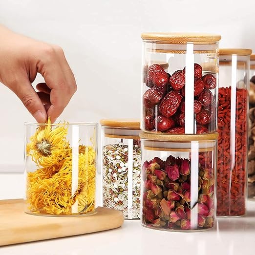 Glass Spice Jars 