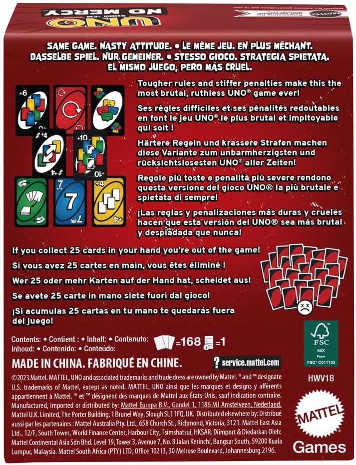 Mattel Games UNO Show 'em No Mercy