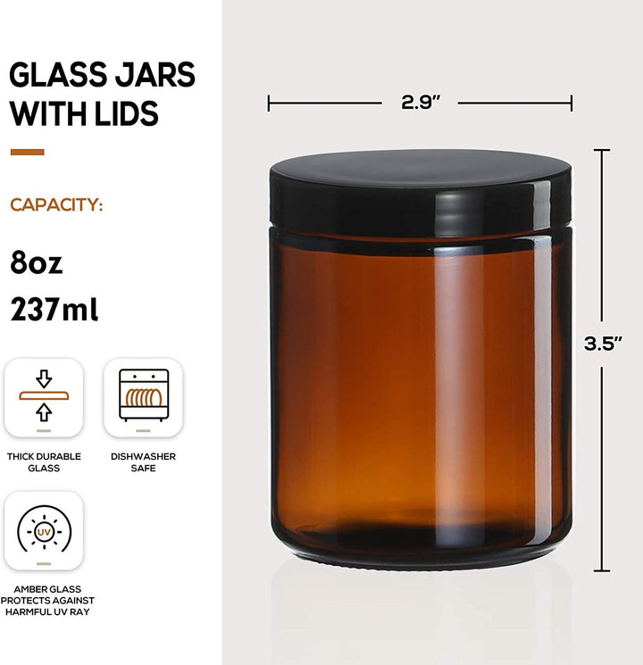 Round Glass Jars 