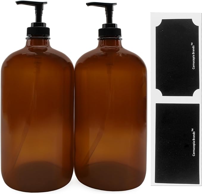 Glass Lotion Pump Bottles