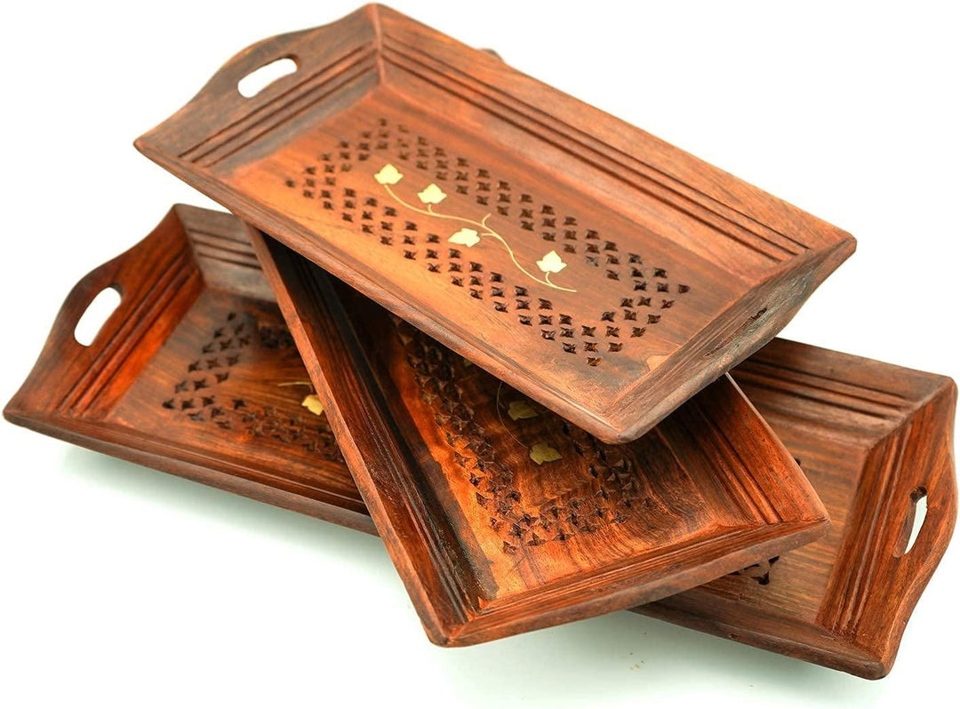 Handcrafted Wooden Serving Tray/Wooden Platter