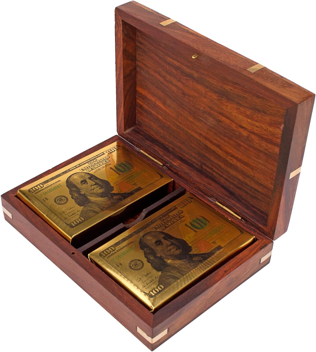 Wooden Playing Card Box 