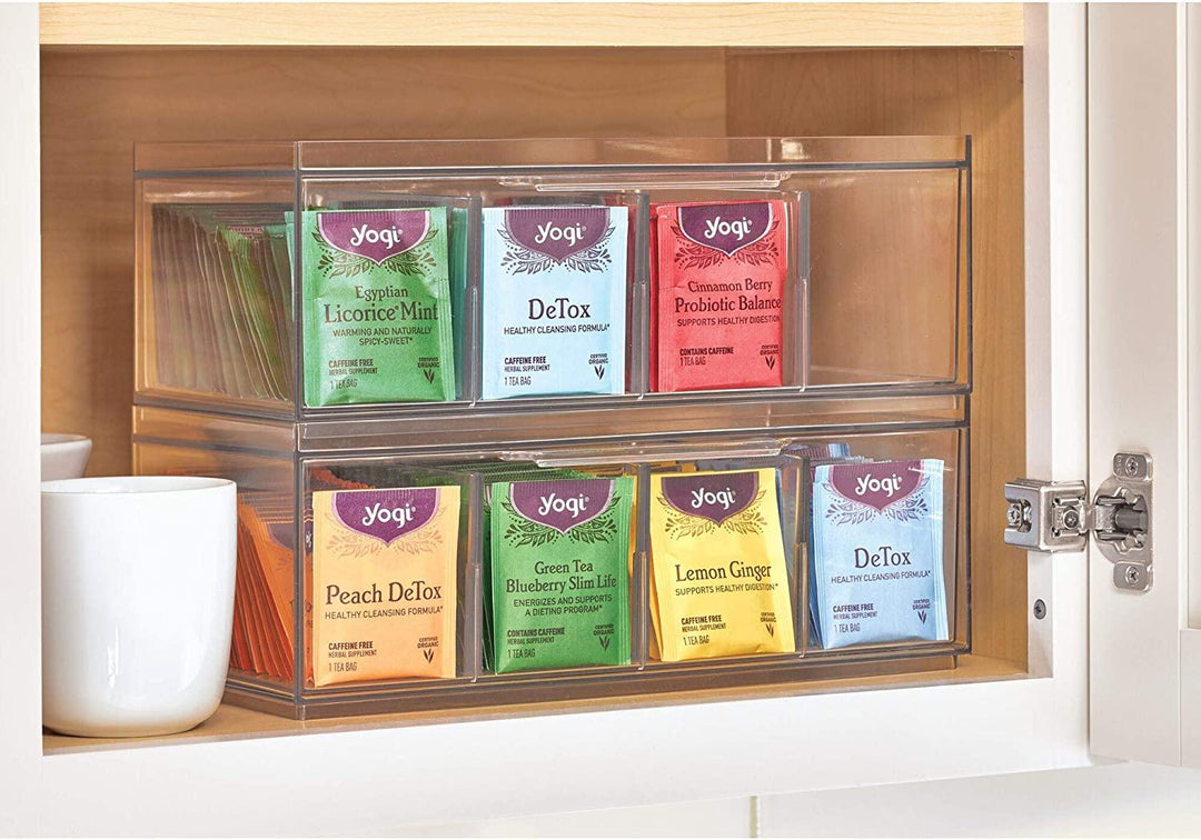 Tea Organizer Drawer with Lid