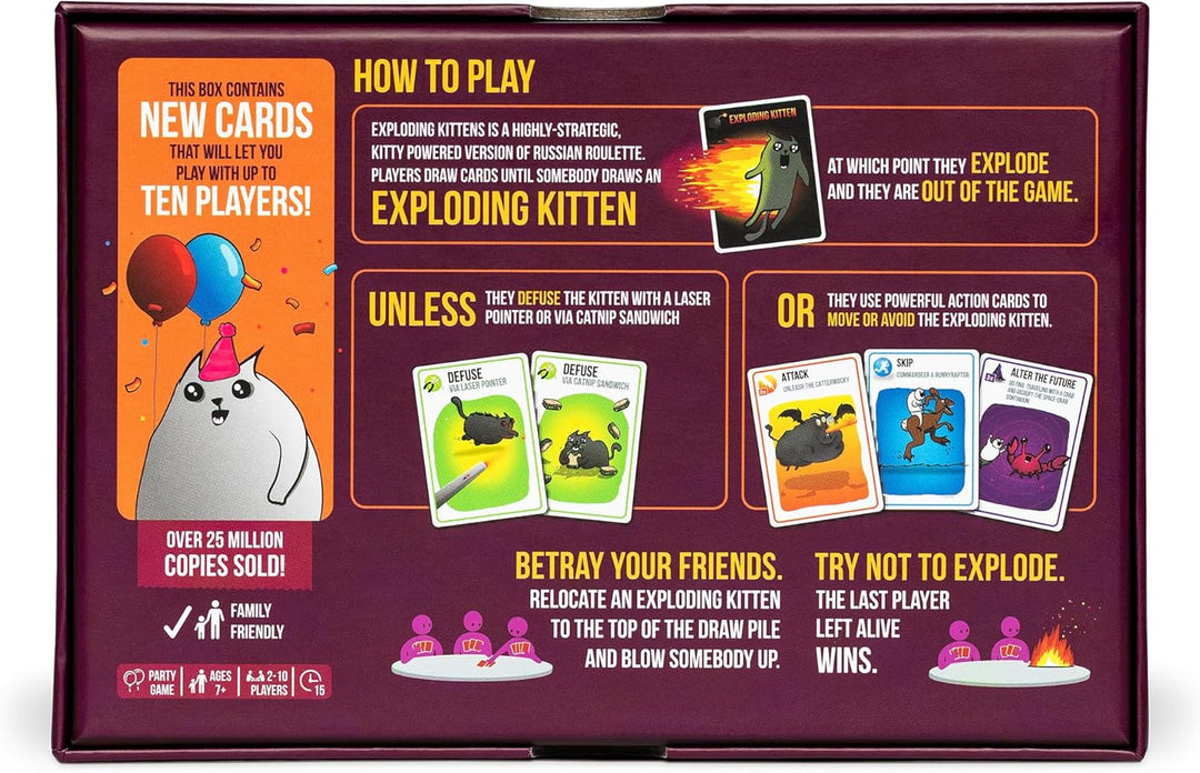 Exploding Kittens: Party Box | More players, more cards, more chaos