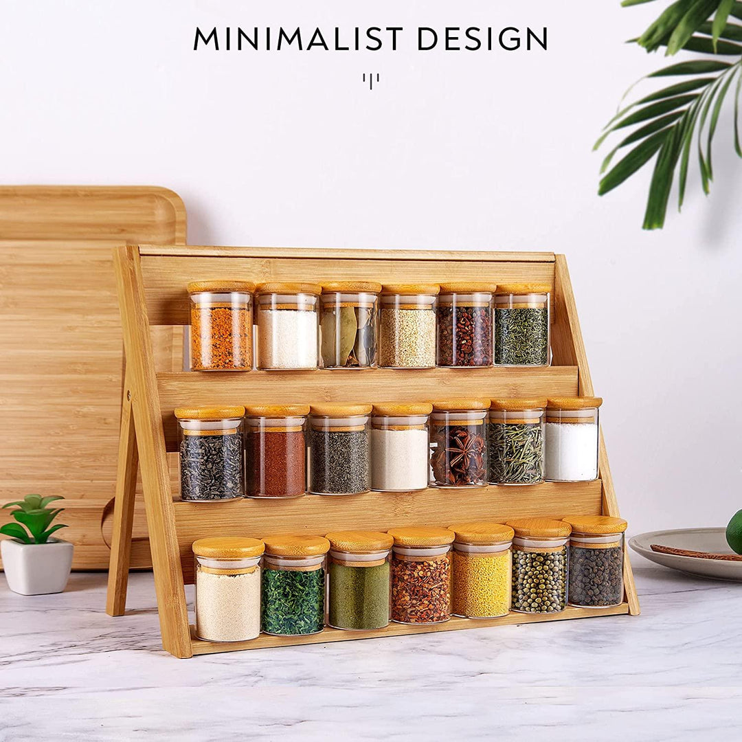 Glass Cylinder Spice Jars 