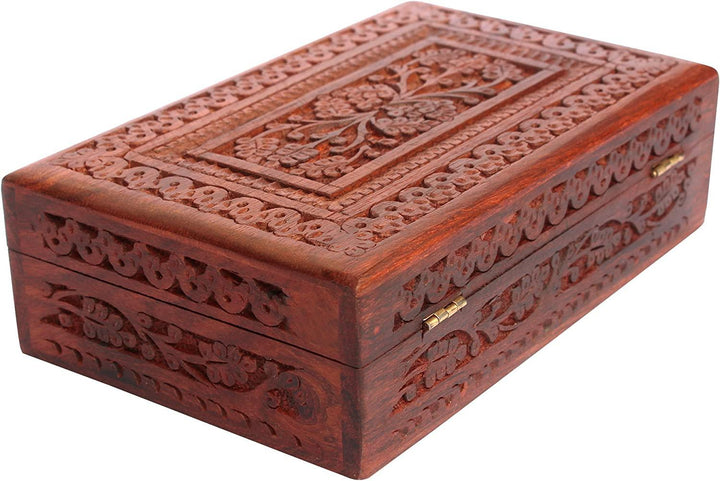 Kashmiri Hand Carvings Storage Case 