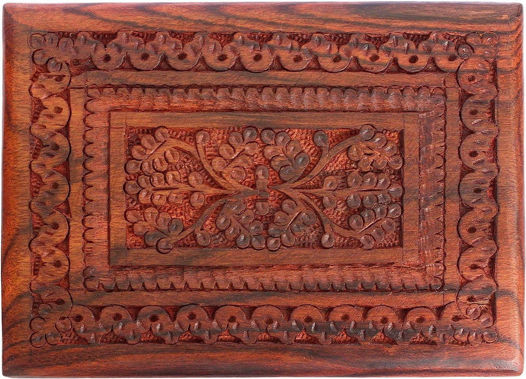 Kashmiri Hand Carvings Storage Case 