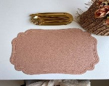 European Retro-Style  Leather Table Mat Set (6-Pack) – Waterproof & Heat-Insulated
