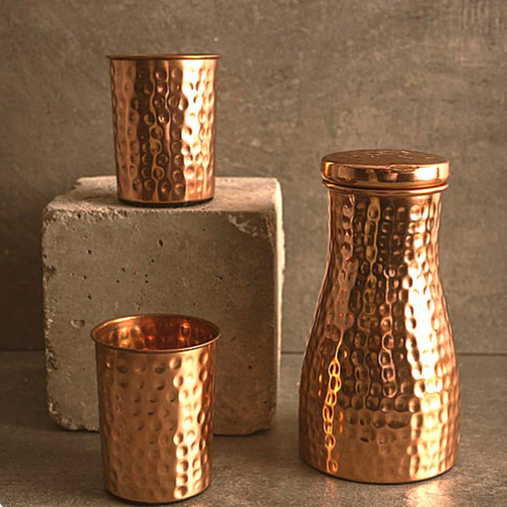 Copper Bottle  Glasses