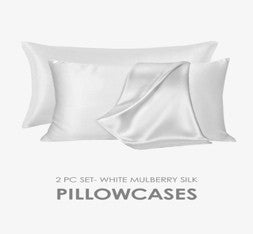 Premium Mulberry silk pilowcases set of 2- Ivory