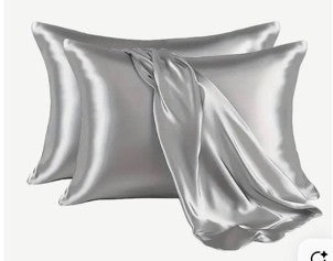 Premium Mulberry silk pilowcases set of 2- grey