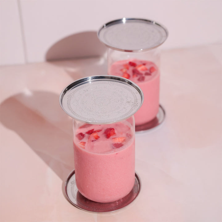 Amara silver, Brass Coasters, set of four