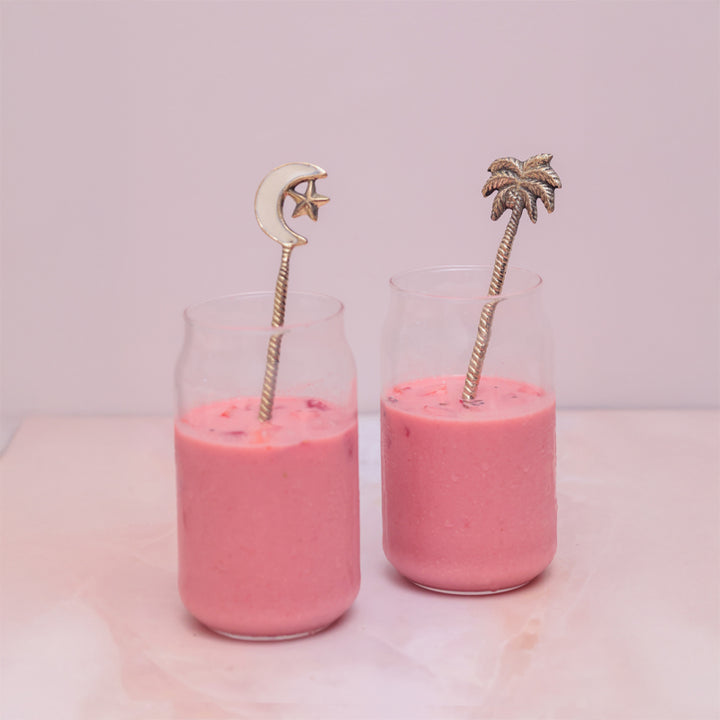 Casa Quesera Palm and start Dessert spoon in Gold