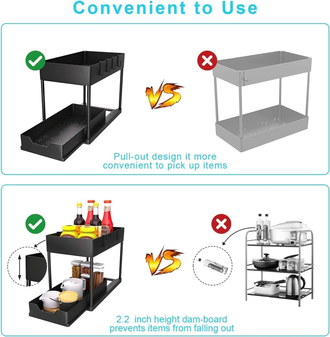 Multipurpose Organizers and Storage Pull Out Sliding Drawer