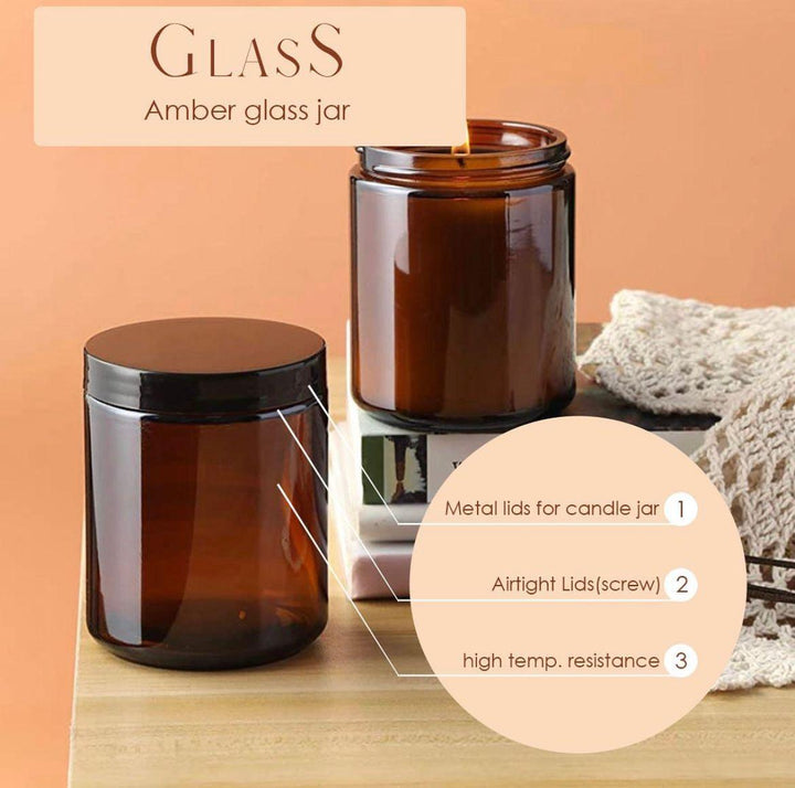 Round Glass Jars 