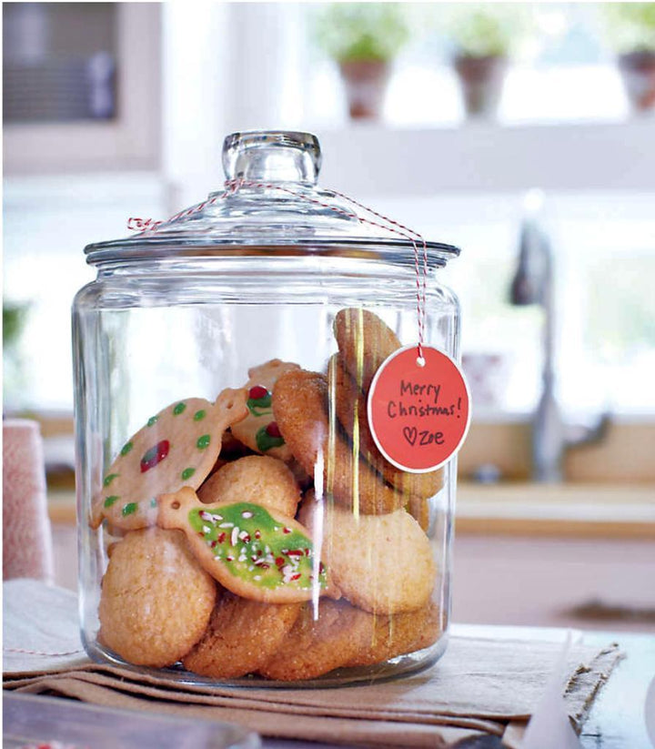 Glass Kitchen Jars with Chalk and Labels