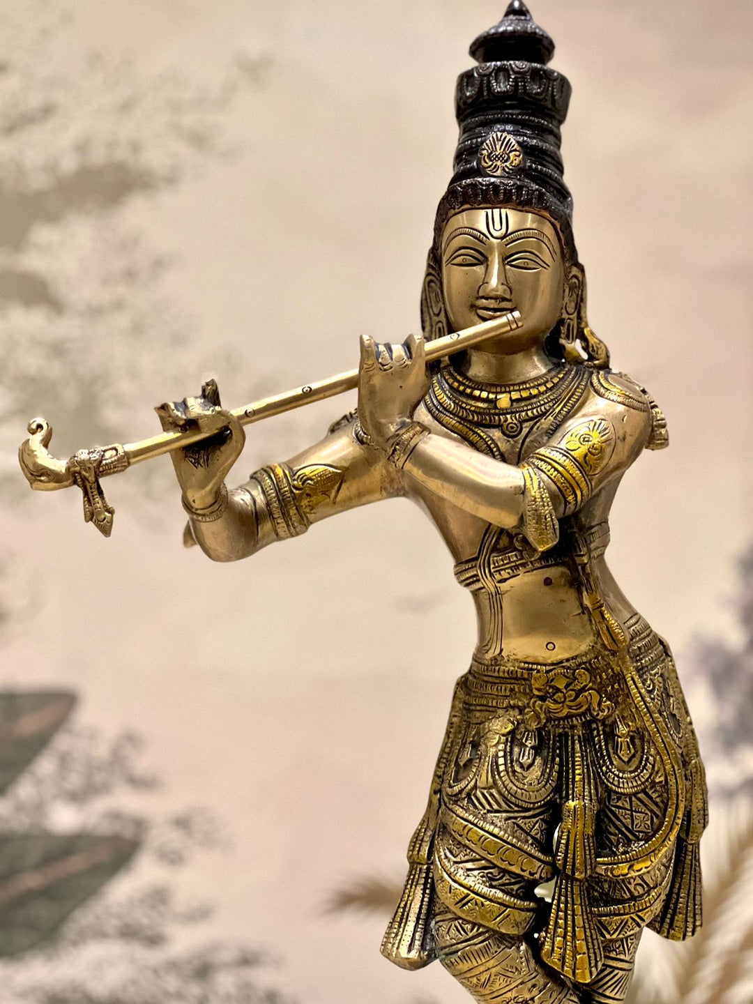 Lord Krishna in Brass