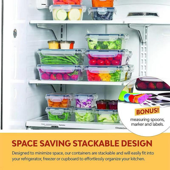 34-Piece Snap-Lock Food Storage Container Set