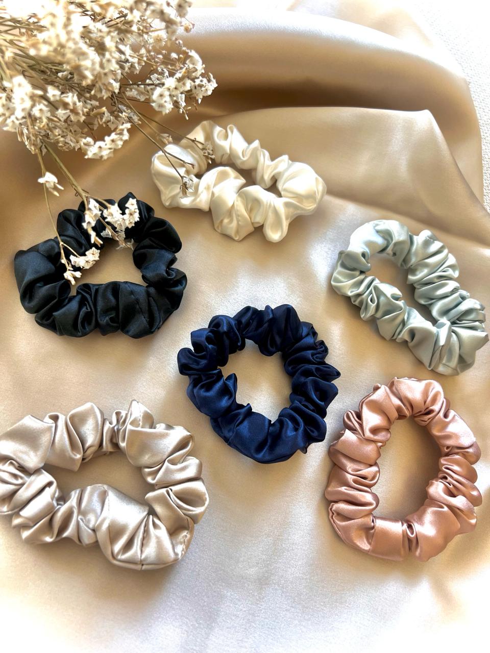 Pure Silk Scrunchies Collection