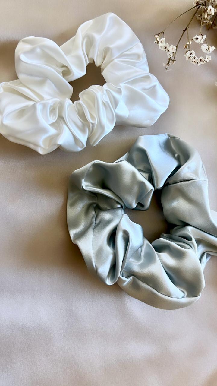 Pure Silk Scrunchies <br>(Pack of 2)