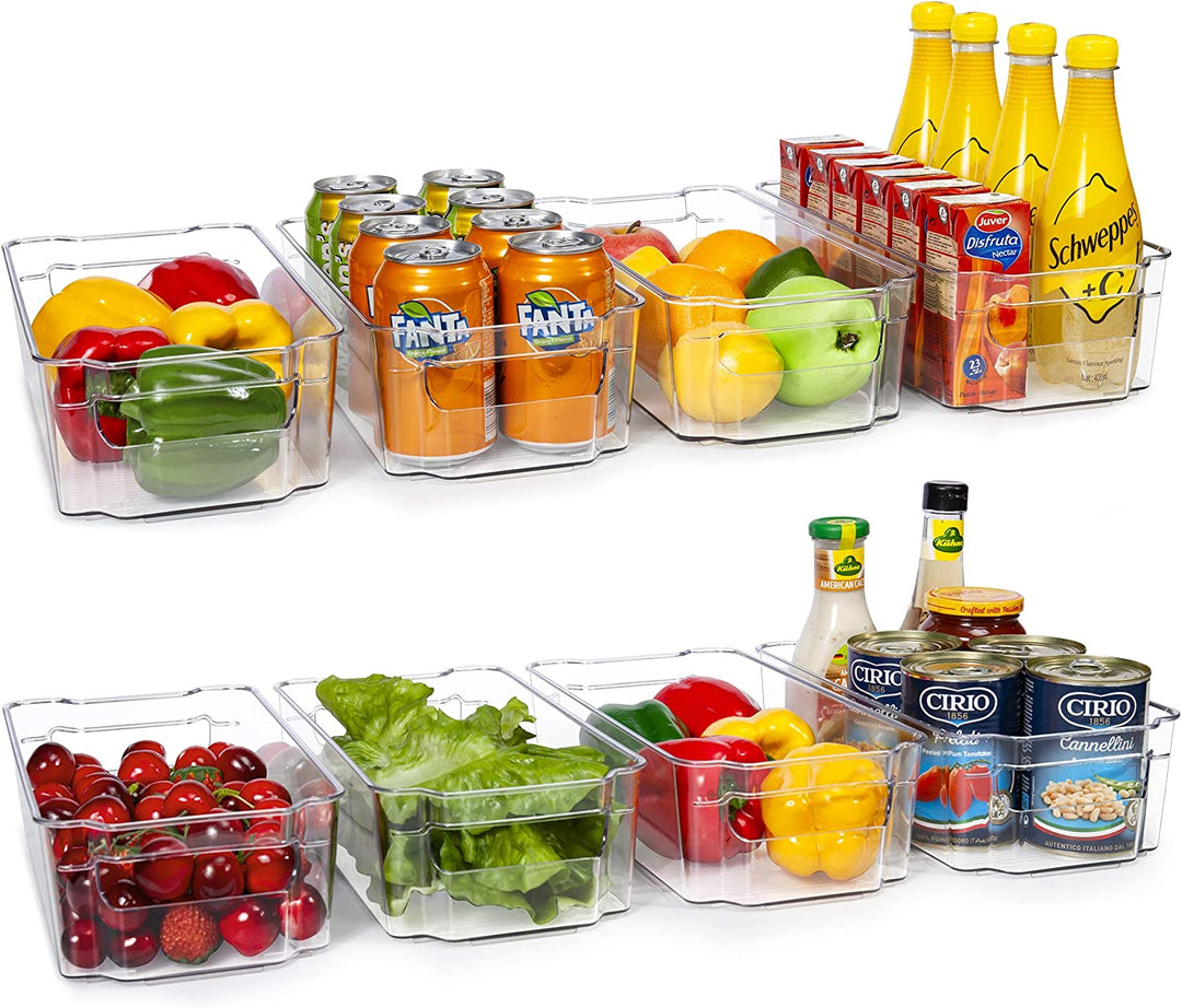 Refrigerator Organizer Bins - 8 Pieces - QUESERA OFFICIAL