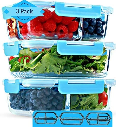 1 & 2 & 3 Food Storage Containers with Lids