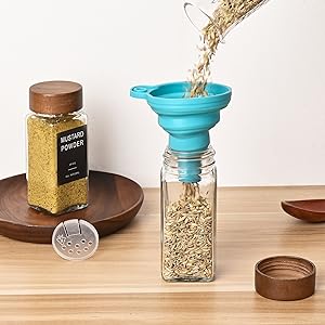 24 Spice Jars with labels and Shaker Lids