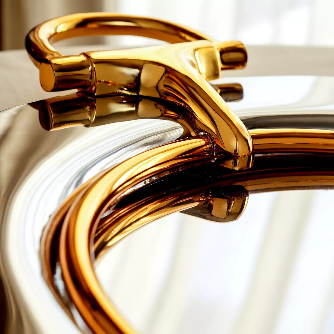 Quesera Brass Serving Tray