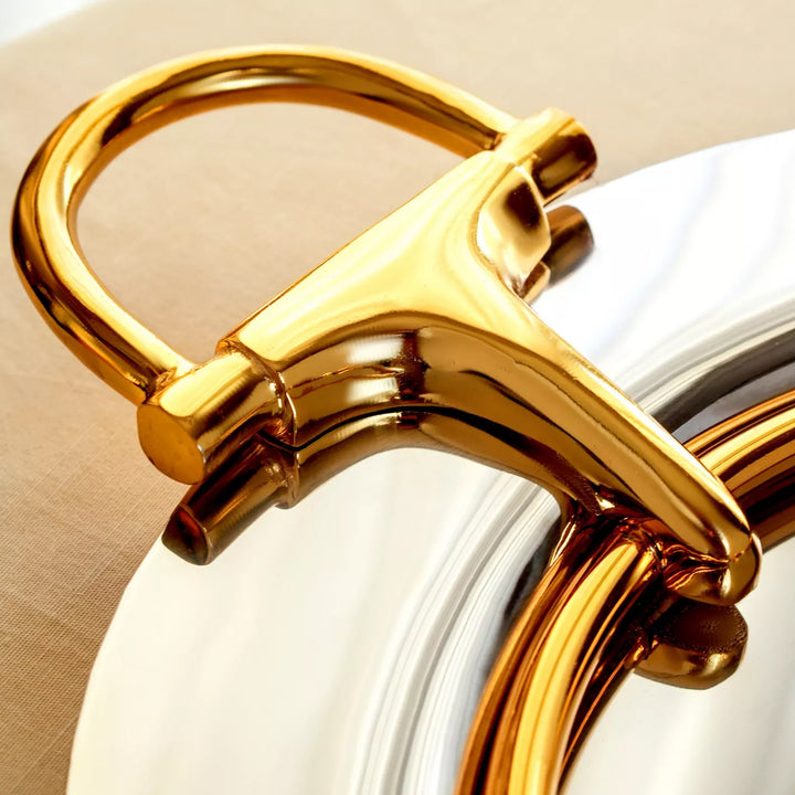 Quesera Brass Serving Tray