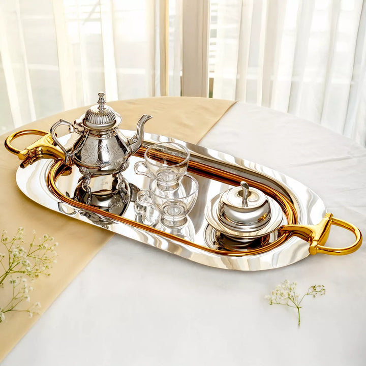 Quesera Brass Serving Tray