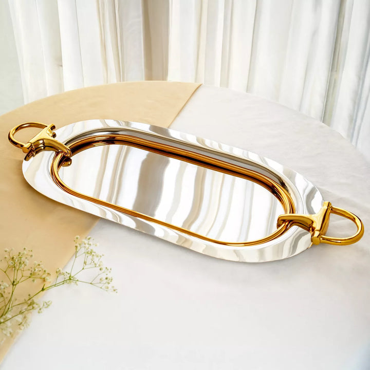 Quesera Brass Serving Tray